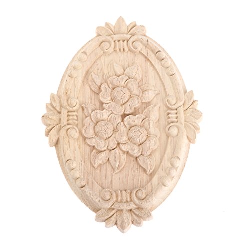 Europäischer Stil Schnitzerei Holzschnitzerei Geschnitzte Holz Dekoration,für Schranktüren, Möbel,Applique Ornament Holz Möbel Wanddeko,Ovale,1pc Europäischer Stil Schnitzerei Holzschnitzerei Geschnitzte Holz Dekoration,für Schranktüren, Möbel,Applique Ornament Holz Möbel Wanddeko,Ovale,1pc von MUXSAM