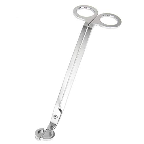 MUXSAM 1pc Edelstahl Kerzedocht Scheren Schneidet Schnupfer,Kerzendochtschneider, Dochtschneider, Dochtschere, Kerzenzubehör, Scherenschere (Silber) von MUXSAM