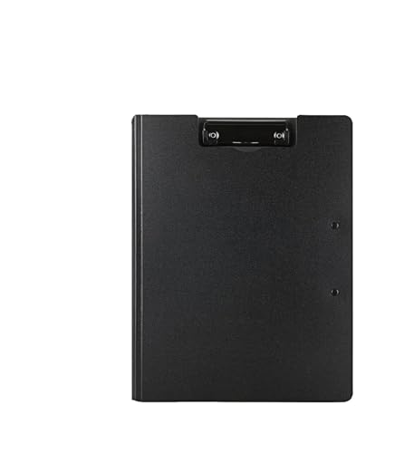 1 Packung Faltbare Klemmbretter, A4 Büro Klemmbrett Ordner mit doppelten Metallklammern, 360 Grad Faltbares Binder Klemmbrett mit Stifthalter, Aktenabdeckung, Arbeitsmappe, Klemmbretter, Schwarz 1 Packung Faltbare Klemmbretter, A4 Büro Klemmbrett Ordner mit doppelten Metallklammern, 360 Grad Faltbares Binder Klemmbrett mit Stifthalter, Aktenabdeckung, Arbeitsmappe, Klemmbretter, Schwarz von MUYICS