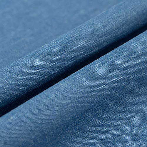 150 Cm Breit 100% Baumwolle Jeansstoff Leichte Jeansjacke Jeansrock Jeans Freizeitkleidung Patchwork Stoff Kissen Wohnkultur Blau Schwarz Geeignet Zum Nähen DIY, Verkauft Von 0,5 M(Color:Hellblau) von MUYUNXI