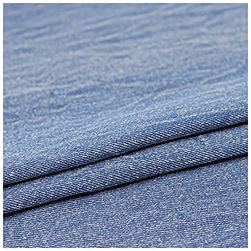 MUYUNXI 100% Baumwolle Jeansstoff Meterware Für Kleidung Jeans Jacken Bekleidung Hosen 150 cm Breit Meterware Verkauft(Color:Blau) von MUYUNXI