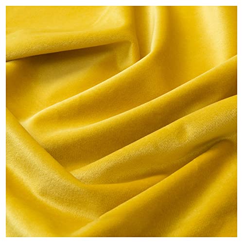 MUYUNXI Samtstoff Meterware Thick Samt Stoff Für Kleidung Kissen Sofa Verwendet 150 cm Breit Meterware Verkauft(Color:Gelb) von MUYUNXI