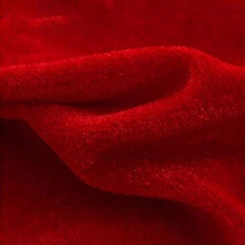 MUYUNXI Samtstoff Weich Und Elegant Möbelstoff Polsterstoff Möbel Sitzbezug Stoff 160 cm Breit Meter Verkauft(Color:Groß Rot) von MUYUNXI