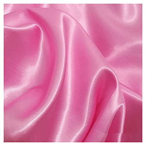 MUYUNXI Seidenstoff Seide Stoff Meterware Für Kleid Rock Abendkleid Pyjama Kleider BettwäSche Dekorationen 150 cm Breit Meterware Verkauft(Color:Rosa) von MUYUNXI