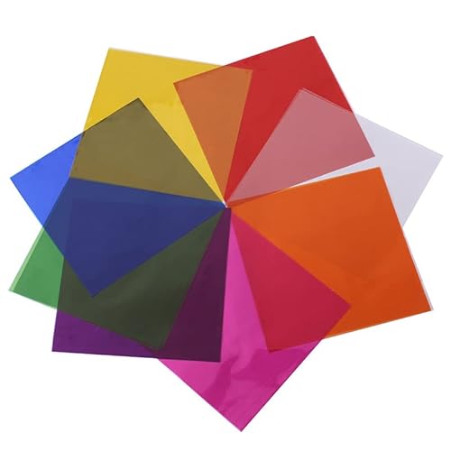 MUYYIKA 120 Blatt Farbige Transparente Folien, 19cm x 19cm Bunte Transparency Film, Farbige Zellophanfolien für DIY, Farbig Zellophanfolie, Farbig Cellophan Folie, für Blumen, Geschenkdekoration von MUYYIKA