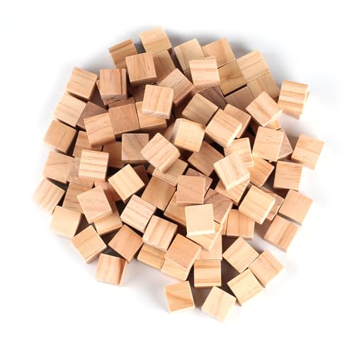 105 x Holz Würfel 20mm Kleine Holzwürfel zum Basteln, Holzwürfel Blanko Natürliche, Quadrat Holzklötzchen zum Basteln, Bastelklötzchen, Holzklötze zum Basteln für DIY Handwerk Zahlen Malen Deko 105 x Holz Würfel 20mm Kleine Holzwürfel zum Basteln, Holzwürfel Blanko Natürliche, Quadrat Holzklötzchen zum Basteln, Bastelklötzchen, Holzklötze zum Basteln für DIY Handwerk Zahlen Malen Deko von MUZHUPGUZ