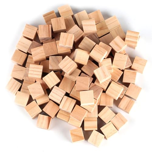 90 Stück Holz Würfel 25mm Kleine Holzwürfel zum Basteln, Holzwürfel Blanko Natürliche, Quadrat Holzklötzchen zum Basteln, Bastelklötzchen, Holzklötze für DIY Handwerk Zahlen Malen Deko (E-2.5) 90 Stück Holz Würfel 25mm Kleine Holzwürfel zum Basteln, Holzwürfel Blanko Natürliche, Quadrat Holzklötzchen zum Basteln, Bastelklötzchen, Holzklötze für DIY Handwerk Zahlen Malen Deko (E-2.5) von MUZHUPGUZ