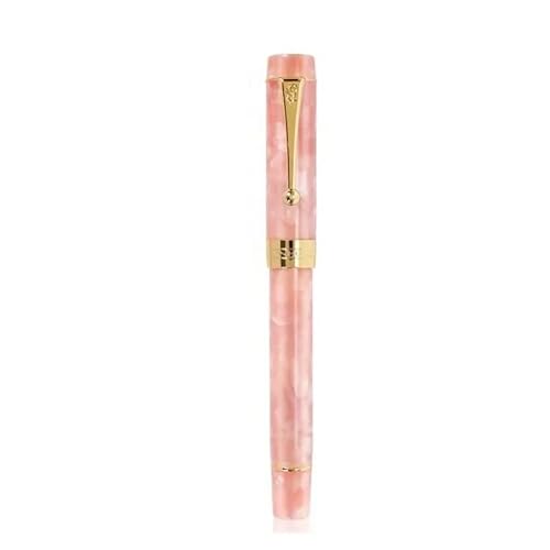MUZIT Füllfederhalter, Harz-Füllfederhalter, feine Spitze, 18 kgp, goldener Clip, Geschäftsbüro, Geschenkstift, Schreibwaren, Schulbedarf(Red) von MUZIT