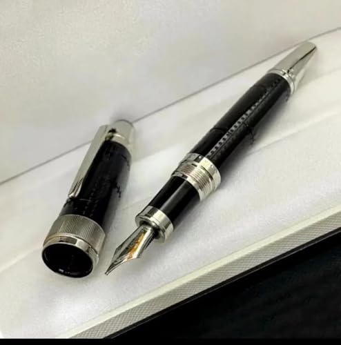 MUZIT Tintenroller, Füllfederhalter, Kugelschreiber, Luxus-Edition, Schreibtinte, Büro, Schulbedarf, Schreibwaren, Geschenk(Black) von MUZIT