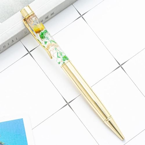 MUZIT Tintenroller, Kugelschreiber, Gelschreiber, Metall-Kugelschreiber, Gel-Tintenstift, 1,0 mm, mehrfarbig, Geschenk(Gold) von MUZIT