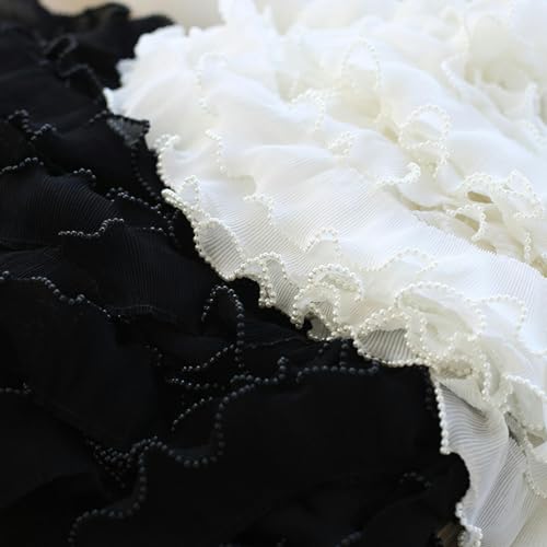 6 cm breit, neue Stickerei, weiße Blumen, Perlen, Tüll, Spitze, Stoffbesatz, Band, DIY, Nähen, Rüschen, Applikation, Kragen, Kleid, Dekor, weiß, breit, 5 cm, Yard 6 cm breit, neue Stickerei, weiße Blumen, Perlen, Tüll, Spitze, Stoffbesatz, Band, DIY, Nähen, Rüschen, Applikation, Kragen, Kleid, Dekor, weiß, breit, 5 cm, Yard von MUrabe