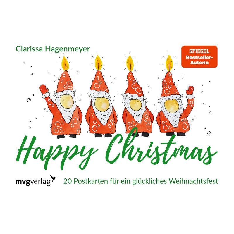 Happy Christmas: Postkarten - Clarissa Hagenmeyer, Kartoniert (TB) von MVG VERLAG
