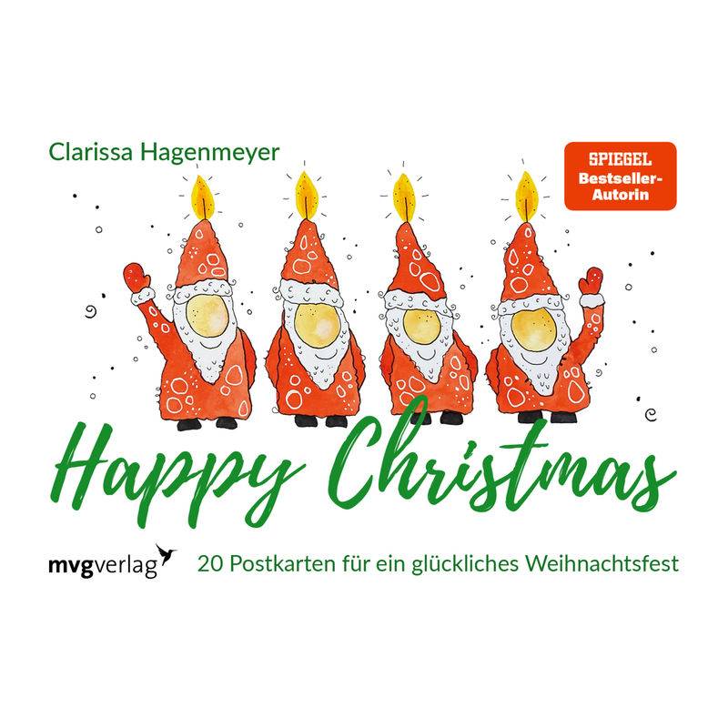 Happy Christmas: Postkarten - Clarissa Hagenmeyer, Kartoniert (TB) von MVG VERLAG