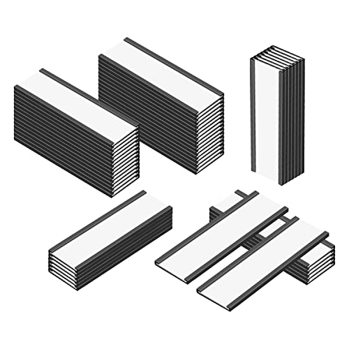 MVISUAL C-Kanal, magnetische Etikettenhalter, 3,1 x 10,2 cm, magnetische Etiketten für Aktenschränke, 50 Stück von MVISUAL