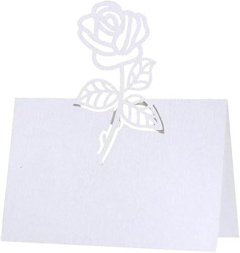 50 Stück Weiß Tischkarten für Tischset mit Rose Blume Floral Gefaltet Leere Tisch Sitz Karte Name Schilder Karte für Empfang Baby Dusche Hochzeiten Party Abendessen 50 Stück Weiß Tischkarten für Tischset mit Rose Blume Floral Gefaltet Leere Tisch Sitz Karte Name Schilder Karte für Empfang Baby Dusche Hochzeiten Party Abendessen von MVKZFE