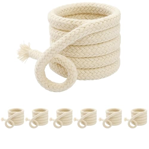 6 Stück 10 Meter Length Docht für Öllampen, Rund Dicker Lampendocht, Baumwolle Docht, 6 mm Austauschbar Öllampendocht, für Öl, Alkohollampen, DIY und Handgefertigte Kerzenherstellung 6 Stück 10 Meter Length Docht für Öllampen, Rund Dicker Lampendocht, Baumwolle Docht, 6 mm Austauschbar Öllampendocht, für Öl, Alkohollampen, DIY und Handgefertigte Kerzenherstellung von MVOLEGDE