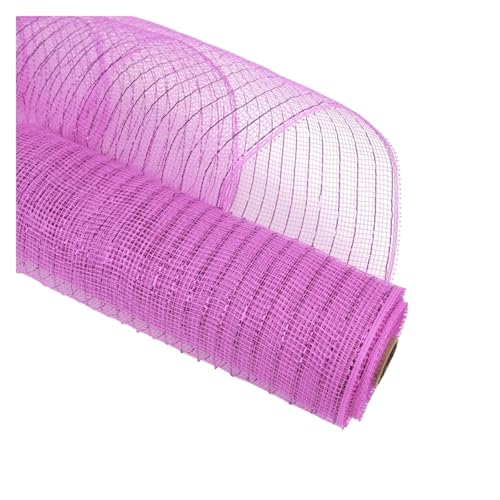 2/3 Stück Bänder Deko Mesh Band Urlaub Kränze DIY Haustür Dekoration Hochzeit Versorgung FüR Handwerk(Rose Red,2pcs) von MWAHJU