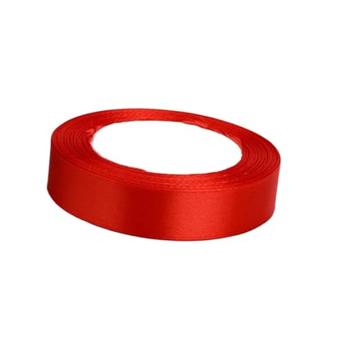 3/5 Stück 22 Meter/Rolle rote Seidensatinbänder for Hochzeit, Geburtstag, Party, dekorative Satinbänder FüR Handwerk(3pcs,20mm) von MWAHJU