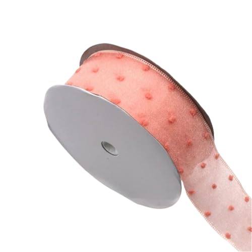 3/5 Stück 5 Yard 40 mm Punktband handgemachte Spitze Handwerk Box Band Hochzeit Geburtstag Party DIY Dekoration Lieferungen FüR Handwerk(Champagne,5pcs) von MWAHJU