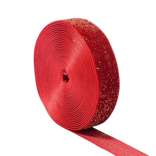 3/5 Stück 5 Yards Samtband Rot Festivalband Schleifen Box Verpackung Band Festivalszene FüR Handwerk(3pcs,20mm) von MWAHJU