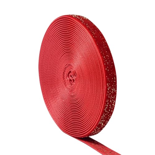 3/5 Stück 5 Yards Samtband Rot Festivalband Schleifen Box Verpackung Band Festivalszene FüR Handwerk(5pcs,10mm) von MWAHJU