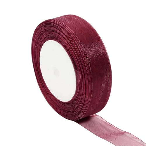 3/5 Stück 50 Yards Bänder Chiffon Satinband Verpackungsbänder Geburtstagsfeier Dekorbänder FüR Handwerk(3pcs,25mm) von MWAHJU