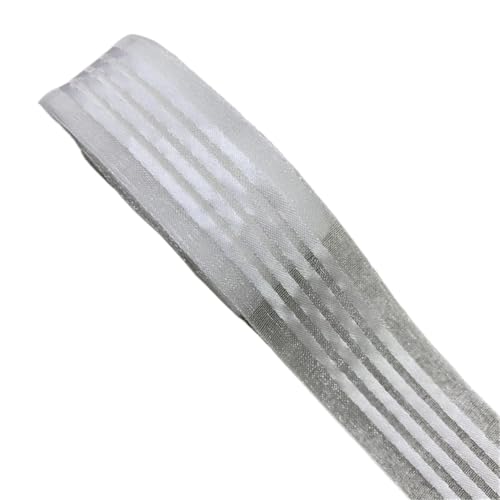 3 Stück 5 Yards/Lot 25 mm Satinkantenband for Schleife, Haar, Hochzeitsdekoration, Spitze, Bastelpaket FüR Handwerk(White) von MWAHJU