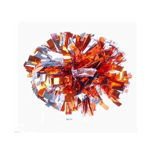 MWAHJU Cheerleader Pom Pom 1 Stück, Cheerleader-Pom, Cheerleader-Poms, 8 Zoll, Handblumen, Tanz-Teamsport Mit Schlagstockgriff(Color-13) von MWAHJU