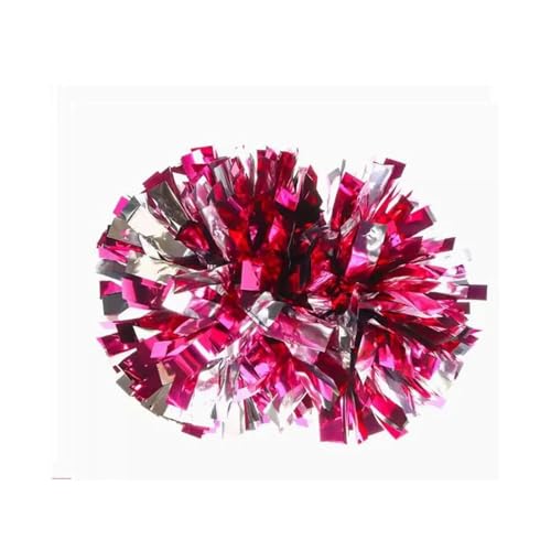 MWAHJU Cheerleader Pom Pom 1 Stück, Cheerleader-Pom, Cheerleader-Poms, 8 Zoll, Handblumen, Tanz-Teamsport Mit Schlagstockgriff(Color-17) von MWAHJU