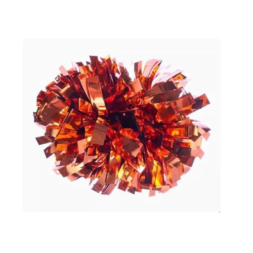 MWAHJU Cheerleader Pom Pom 1 Stück, Cheerleader-Pom, Cheerleader-Poms, 8 Zoll, Handblumen, Tanz-Teamsport Mit Schlagstockgriff(Color-22) von MWAHJU