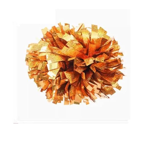 MWAHJU Cheerleader Pom Pom 1 Stück, Cheerleader-Pom, Cheerleader-Poms, 8 Zoll, Handblumen, Tanz-Teamsport Mit Schlagstockgriff(Color-23) von MWAHJU