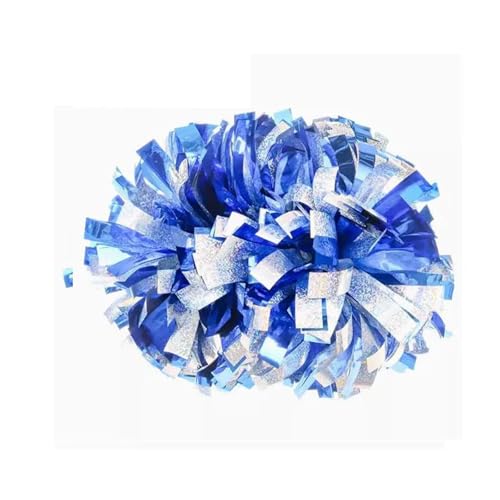 MWAHJU Cheerleader Pom Pom 1 Stück, Cheerleader-Pom, Cheerleader-Poms, 8 Zoll, Handblumen, Tanz-Teamsport Mit Schlagstockgriff(Color-3) von MWAHJU