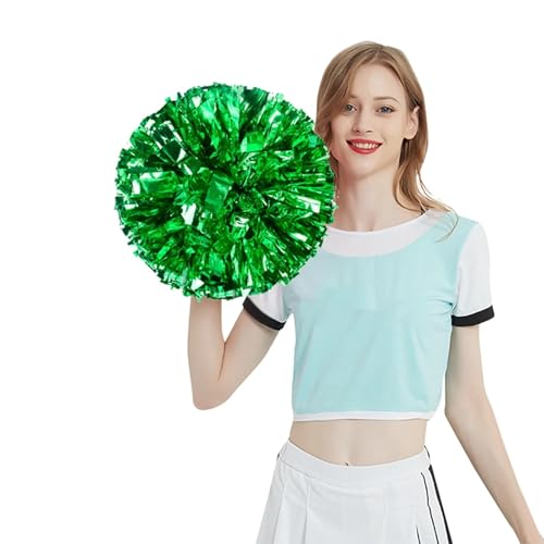 MWAHJU Cheerleader Pom Pom 3 Pcs Team Sport Pompom Cheerleading Große Spiel Pom Club Dance Requisiten Bouquet Spiel Jubeln Dekorateur Lieferungen Mit Schlagstockgriff(Color 3) von MWAHJU