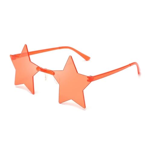 MWAHJU Party Brille 20 Stück dünne Scheiben-Stern-Sonnenbrillen in Ozeanfarbe, rahmenlose Persönlichkeit, blendende Ball-Sonnenbrillen, Bonbonfarben, Pentagramm-Sonnenbrillen(Color 4) von MWAHJU