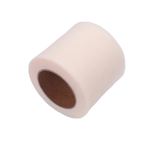 Ribbons Craft Soild Fabric Bow Verpackungsband Big Bow Ribbon Tüllbandrolle FüR Handwerk(Beige) von MWAHJU