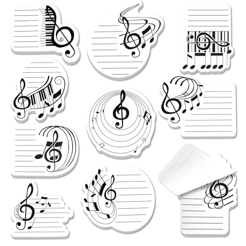 MWOOT 10 Stück Musik Thema Klebezettel, Musik Geschenk,300 Blatt Selbstklebende Notizblöcke mit Musiknoten, Memo Pads für To-do-Listen, Schule Büro Checklisten Geschenke Wertschätzung Party MWOOT 10 Stück Musik Thema Klebezettel, Musik Geschenk,300 Blatt Selbstklebende Notizblöcke mit Musiknoten, Memo Pads für To-do-Listen, Schule Büro Checklisten Geschenke Wertschätzung Party von MWOOT