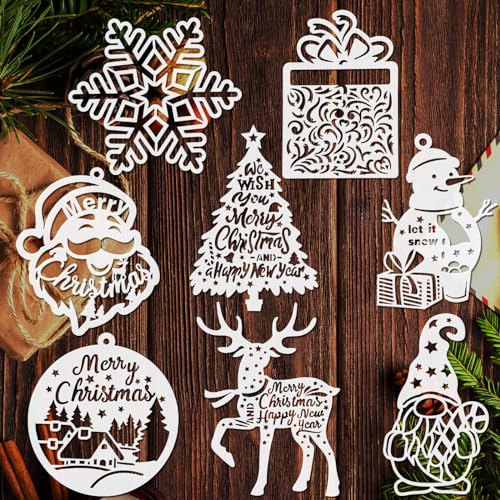 MWOOT 16 Stück Weihnachts Schablonen Stencils, Wiederverwendbares Malerei Vorlage Bemalen, DIY Christmas Speziell Geformte Schablone zum Malen an Wand, Geschenkkarte, Kuchen, Partygeschenke (8 Stile) MWOOT 16 Stück Weihnachts Schablonen Stencils, Wiederverwendbares Malerei Vorlage Bemalen, DIY Christmas Speziell Geformte Schablone zum Malen an Wand, Geschenkkarte, Kuchen, Partygeschenke (8 Stile) von MWOOT
