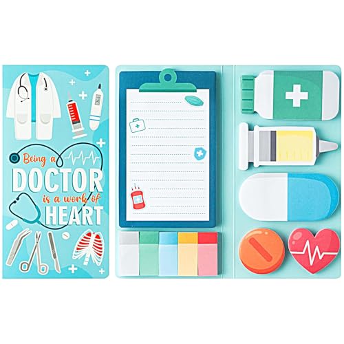 MWOOT 440 Blatt Lustige Krankenschwester Haftnotizen Set, Niedliche Medizinische Thema Selbstklebende Notizblöcke Haftnotizen, Klebezettel Sticky Notes Geschenk für Krankenhaus Schule Büro MWOOT 440 Blatt Lustige Krankenschwester Haftnotizen Set, Niedliche Medizinische Thema Selbstklebende Notizblöcke Haftnotizen, Klebezettel Sticky Notes Geschenk für Krankenhaus Schule Büro von MWOOT