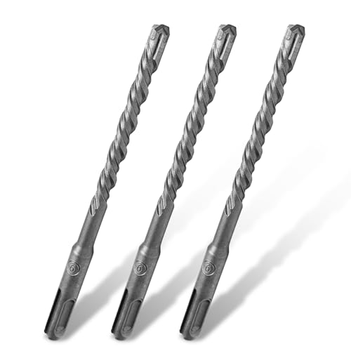 SDS Plus Bohrer Set 6 x 160mm, 3er Steinbohrer Set, Professionell Betonbohrer Hammerbohrer mit 4 Hartmetall Schneiden, Steinbohrer Betonbohrer Werkzeuge zum Bohren in Stein, Beton, Ziegelmauer SDS Plus Bohrer Set 6 x 160mm, 3er Steinbohrer Set, Professionell Betonbohrer Hammerbohrer mit 4 Hartmetall Schneiden, Steinbohrer Betonbohrer Werkzeuge zum Bohren in Stein, Beton, Ziegelmauer von MWRWRR