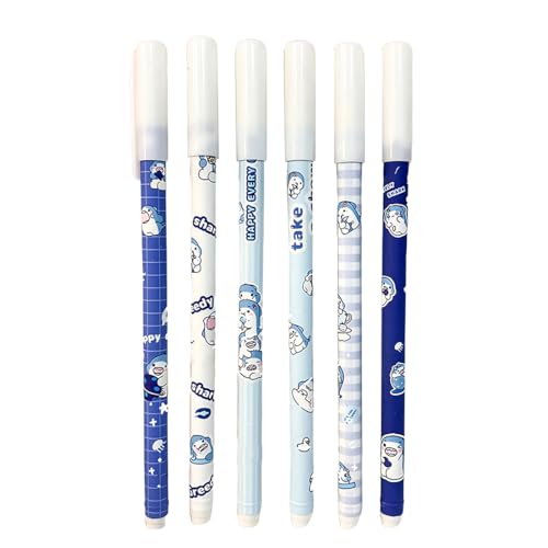 MWUMRCM Radierbarer Kugelschreiber,6 Stück Tintenroller Radierbar 0.5mm Cartoon Löschbarer Stift Löschbaren Gelstiften für Kinder Studenten Schule Büro, zum Ausreiben von niedlichen Kawaii-Stiften MWUMRCM Radierbarer Kugelschreiber,6 Stück Tintenroller Radierbar 0.5mm Cartoon Löschbarer Stift Löschbaren Gelstiften für Kinder Studenten Schule Büro, zum Ausreiben von niedlichen Kawaii-Stiften von MWUMRCM