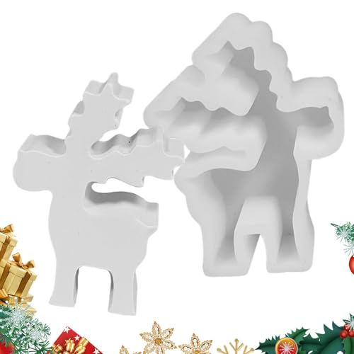 MWZBTG 8x6cm Silikonform Weihnachten Elch, Weihnachten Elch Kerzenformen Zum Gießen, Weihnachts Hirsch Kerzenform, Silikonformen Gießformen Weihnachten Elch, Silikon Rentier Gießform MWZBTG 8x6cm Silikonform Weihnachten Elch, Weihnachten Elch Kerzenformen Zum Gießen, Weihnachts Hirsch Kerzenform, Silikonformen Gießformen Weihnachten Elch, Silikon Rentier Gießform von MWZBTG