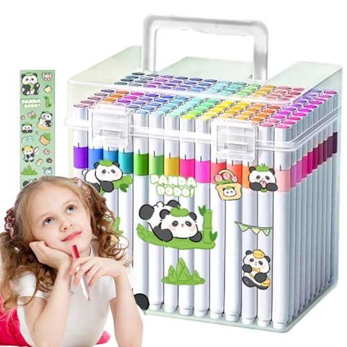 MWZBTG Filzstifte Set, Bunte Malstifte Set, Lang Haltbare Wasserdichte Stifte Für Kleinkinder Schule Reisen Erwachsene Mädchen Malaktivitäten MWZBTG Filzstifte Set, Bunte Malstifte Set, Lang Haltbare Wasserdichte Stifte Für Kleinkinder Schule Reisen Erwachsene Mädchen Malaktivitäten von MWZBTG