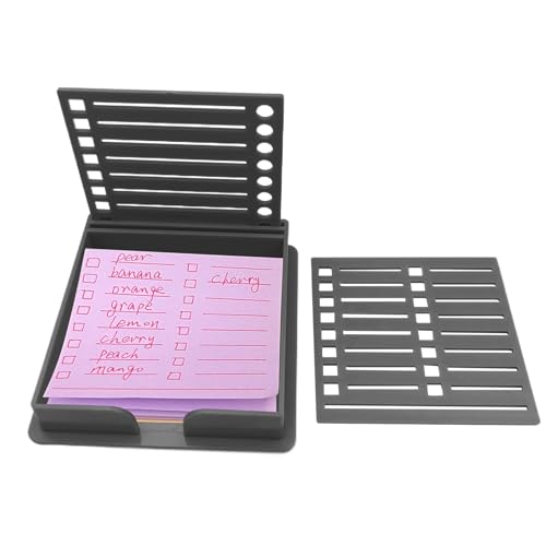MWZBTG Haftnotizhalter, 9 X 9.5 X 7.8 Cm Notizzettel Box, Haftnotiz Organizer, Haftnotiz Spender, Vielseitige Haftnotiz Box, Aufbewahrungsbox Mit Doppeltem Einsatz Für Selbstklebende Notizblöcke MWZBTG Haftnotizhalter, 9 X 9.5 X 7.8 Cm Notizzettel Box, Haftnotiz Organizer, Haftnotiz Spender, Vielseitige Haftnotiz Box, Aufbewahrungsbox Mit Doppeltem Einsatz Für Selbstklebende Notizblöcke von MWZBTG