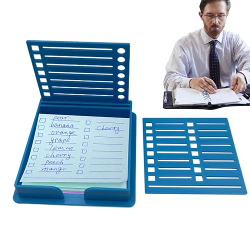 MWZBTG Haftnotizhalter, 9 X 9.5 X 7.8 Cm Notizzettel Box, Haftnotiz Organizer, Haftnotiz Spender, Vielseitige Haftnotiz Box, Aufbewahrungsbox Mit Doppeltem Einsatz Für Selbstklebende Notizblöcke MWZBTG Haftnotizhalter, 9 X 9.5 X 7.8 Cm Notizzettel Box, Haftnotiz Organizer, Haftnotiz Spender, Vielseitige Haftnotiz Box, Aufbewahrungsbox Mit Doppeltem Einsatz Für Selbstklebende Notizblöcke von MWZBTG