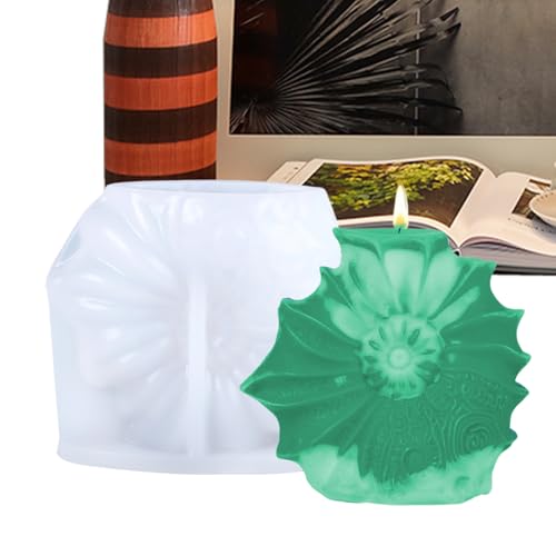 MWZBTG Silikonformen Für Kerzen, Epoxidharz Gießformen, Einfache Entnahme Hitzebeständige Muschelform Für Seifenbacken, Fondantgestaltung Und Kerzenherstellung von MWZBTG