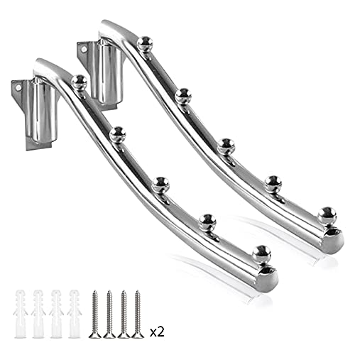 2 Stück Kleiderhaken Balkon Klappbar Edelstahl, Kleiderlüfter Wand Klappbar Edelstahl, Kleiderstange Klappbar Kleiderbügel Metall Wandmontage Waschküche Wand Kleiderstange mit Schwenkarm Wandmontage 2 Stück Kleiderhaken Balkon Klappbar Edelstahl, Kleiderlüfter Wand Klappbar Edelstahl, Kleiderstange Klappbar Kleiderbügel Metall Wandmontage Waschküche Wand Kleiderstange mit Schwenkarm Wandmontage von MXFDOKD