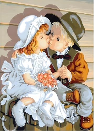 MXJSUA Diamond Painting Set, Jungen und Mädchen 5D Diamant Painting Bilder 30x40 cm mit Diamond Painting Zubehör für Erwachsene, Crystal Art Wand Deko von MXJSUA