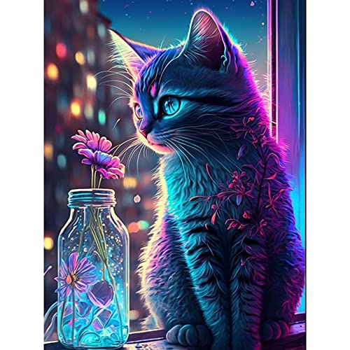 MXJSUA Blumenkatze Diamond Painting Diamant Painting Bilder Diamond Painting Erwachsene Full Diamant Bilder Kinder Stickerei Set Kreuzstich Bilder Wall Room Home Decoration 30x40cm MXJSUA Blumenkatze Diamond Painting Diamant Painting Bilder Diamond Painting Erwachsene Full Diamant Bilder Kinder Stickerei Set Kreuzstich Bilder Wall Room Home Decoration 30x40cm von MXJSUA