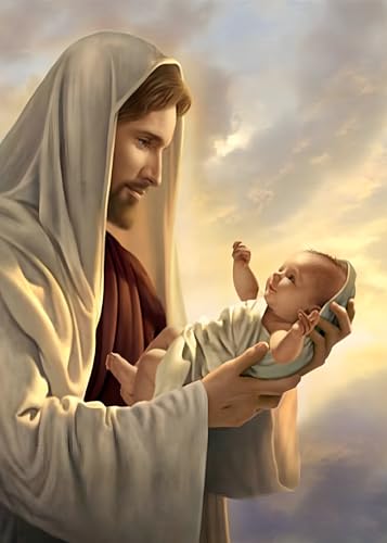MXJSUA Diamant Painting Bilder, Jesus Christus Religiös Diamond Painting für Erwachsene Anfänger, 5D DIY Diamant Malerei für Zuhause Dekor 30x40 cm MXJSUA Diamant Painting Bilder, Jesus Christus Religiös Diamond Painting für Erwachsene Anfänger, 5D DIY Diamant Malerei für Zuhause Dekor 30x40 cm von MXJSUA