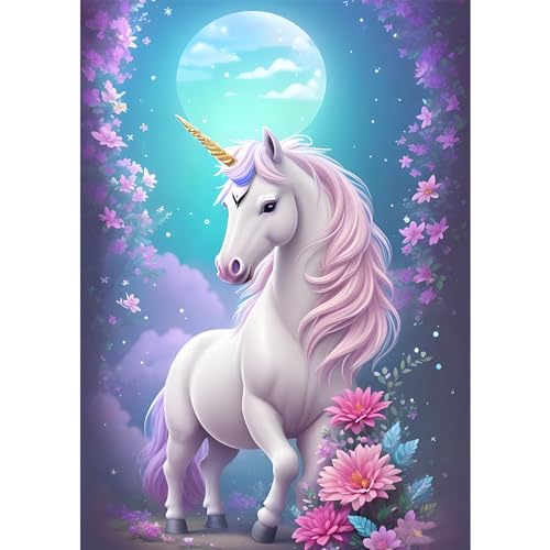MXJSUA DIY Diamond Painting Kits für Erwachsene Schöne Einhorn Diamond Art Paint mit runden Diamanten Full Drill Gem Art Painting Kit für Home Wall Decor 30x40cm MXJSUA DIY Diamond Painting Kits für Erwachsene Schöne Einhorn Diamond Art Paint mit runden Diamanten Full Drill Gem Art Painting Kit für Home Wall Decor 30x40cm von MXJSUA